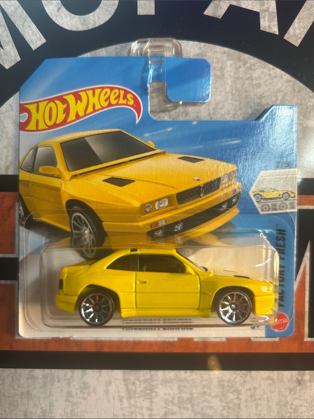 Hot Wheels Maserati Shamal Toy Car - Yellow